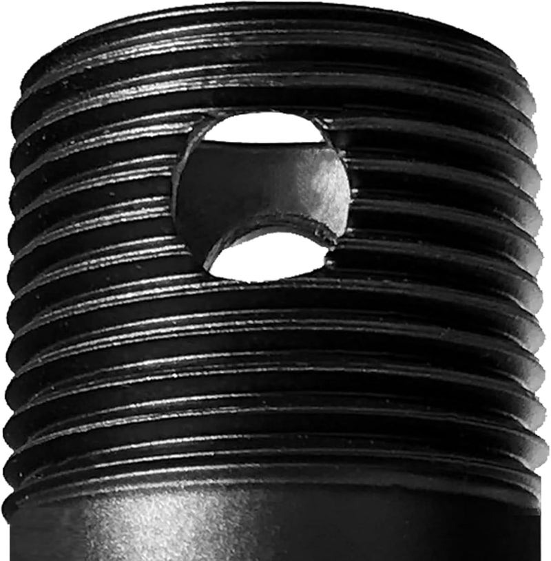 FEHEED 6 Inch Ceiling Fan Downrod Threaded, 1 Inch Outer Diameter Matte Black Ceiling Fan Extension Rod (With Threads),Down Rods Compatible With Most Ceiling Fans,Easy Installation - Image 2